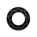 153mm 18LEDs RGB Aluminum Base Plate Circle Black PCB Board for Underground/Wall Lamp lot(10 pcs)