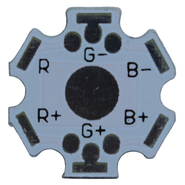 20mm 4Pin/6Pin RGB LED White Aluminum Base Plate PCB Board for 1 3 5W LED Beads lot(100 pcs)