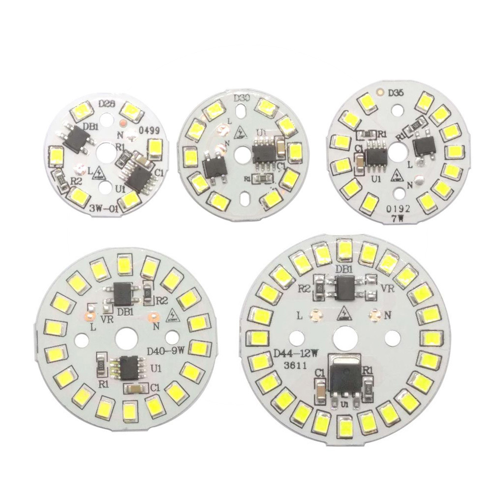 3W/5W/7W/9W/12W 32-120mm Led Chip Diode Driverless AC 220V For Bulb ...