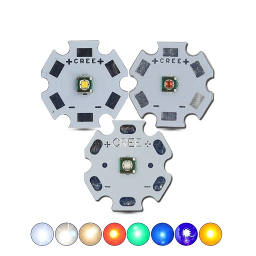 3W CREE XPE 2 Generation High Power LED 8-20mm Aluminum PCB Emitter Warm White Red/Blue/Green/Yellow