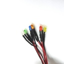 3mm F3 Pre-Wired LED Lens Colored Diffused lot(10 pcs)