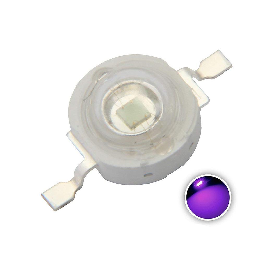 3W High Power LED Emitter UV 365-368nm/ 370nm / 380nm / 390nm /395nm ...