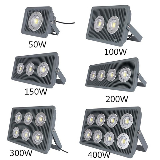 PC Cover LED Floodlight 20W 30W 50W 100W 150W Waterproof Lighting AC 85V-268V