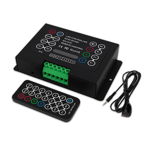 8A Constant Voltage 21 Key RGB IR Remote Controller for LED RGB Lights ...