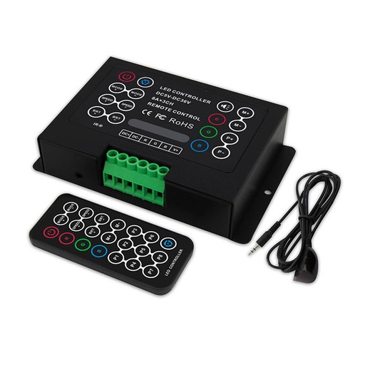 8A Constant Voltage 21 Key RGB IR Remote Controller for LED RGB Lights