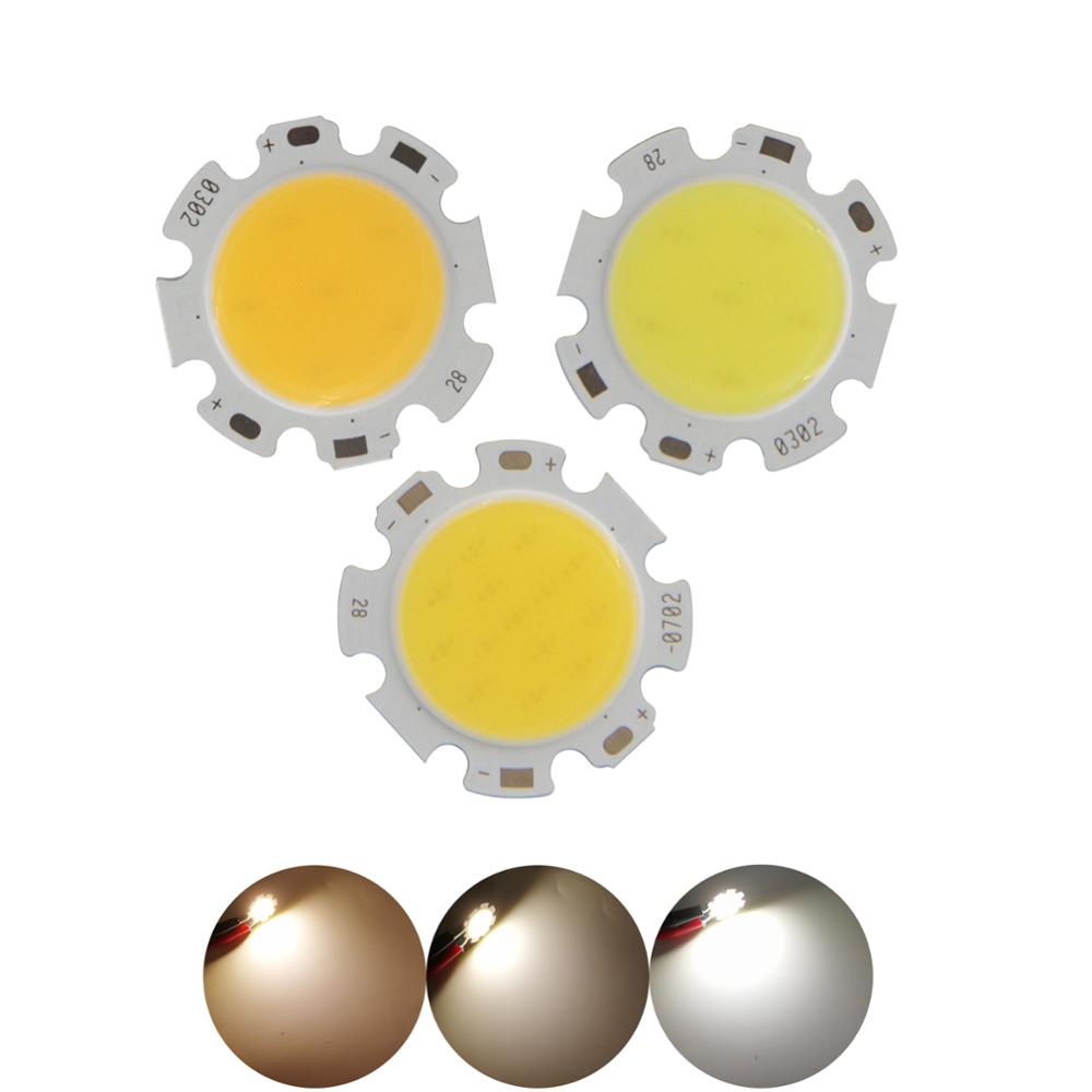 3W 5W 7W10W LED COB Module LED COB Round Panel 300mA 28mm PCB 20mm ...