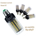  3W 5W 7W 9W 12W 15W 18W E14 E27 5736 SMD LED Corn Bulb Lamp AC85-265V Chandelier LEDs Candle Light No Flicker