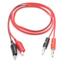 Alligator Testing Cord Lead Clip to Banana Plug for Multimeter Test 1M