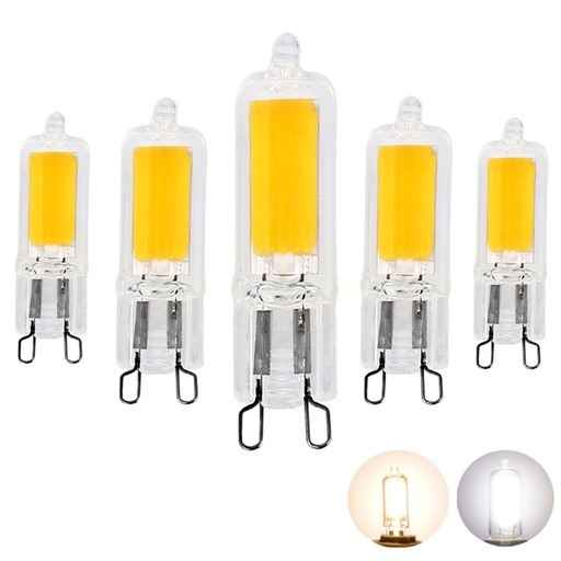 3W 5W G9 COB LED Halogen Bulb AC220V Home Light LED Silica Gel Lamp lot(10 pcs)