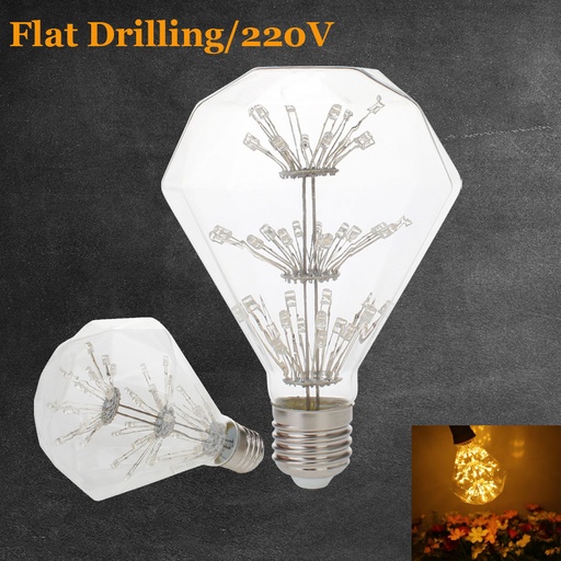 3W E27 LED Flat Drilling Edison Bulb AC220V-240V Home Light LED Filament Light Bulb
