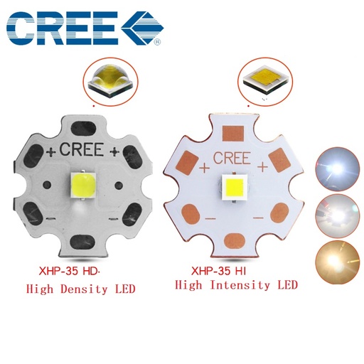 CREE XHP35 Cool White Neutral White Warm White LED Emitter 12V with 8-20mm Aluminum PCB