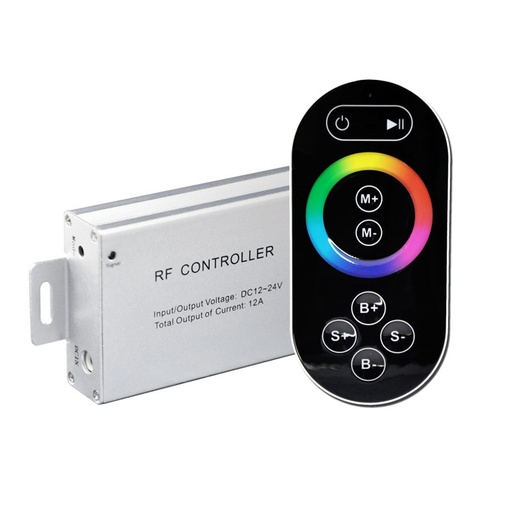 DC12-24V 3 Channels 4A/CH 8-Key RF Wireless LED RGB Touch Controller