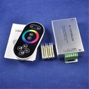 DC12-24V 3 Channels Aluminum Case LED RF RGB Touch Remote Controller w/ 8keys RF Remote