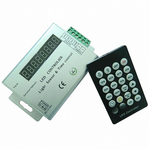 DC12V-24V Light sensor and time programmable led controller