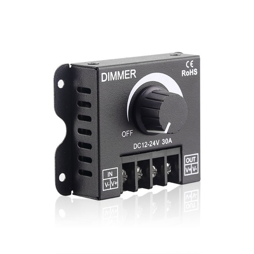 DC12V 24V Rotating LED Dimmer Switch Adjustable Brightness LED Controller 
