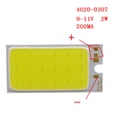 2W LED COB Light Module 40*20mm DC 9V 200mA White 6500K