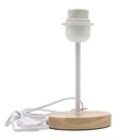 E27 Vintage Table Lamp with Switch and Wire Solid Wood Lamp Holder 120*210mm