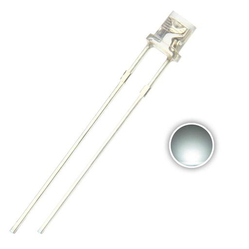 F3 3mm Clear Transparent Flat Top LED Diode Lights Emitting White/Red/Green/Blue/Yellow/Purple/Pink lot(100 pcs)