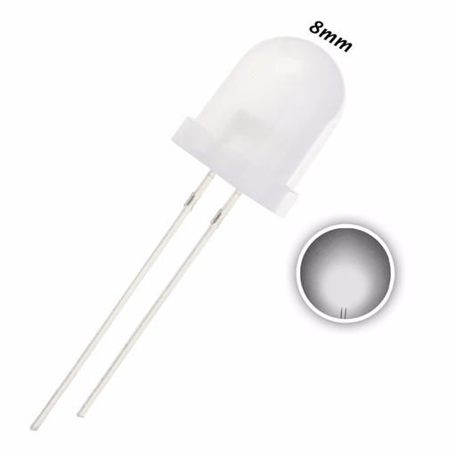 F8 8mm Diffused LED Diode Lights Emitting White/Red/Green/Blue/Yellow lot(100 pcs)