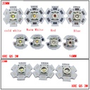 3W CREE XRE Q5 High Power LED Emitter White/ Warm White Red/Green/Blue/Yellow With 12-20mm Aluminum PCB