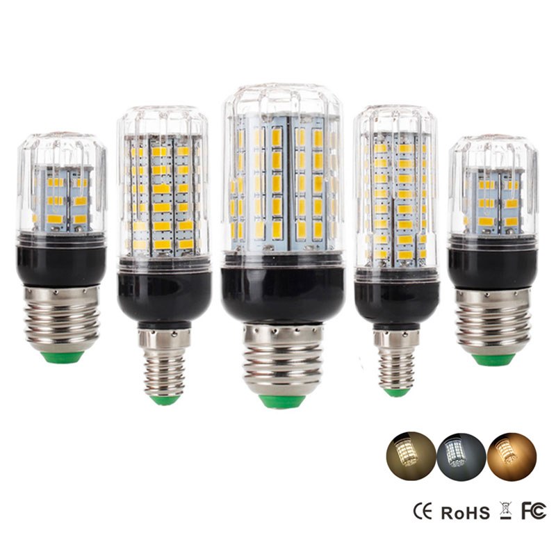 7W 9W 12W 15W 18W 20W 25W 28W 30W 35W E27 E14 5730 SMD LED Corn Bulb ...