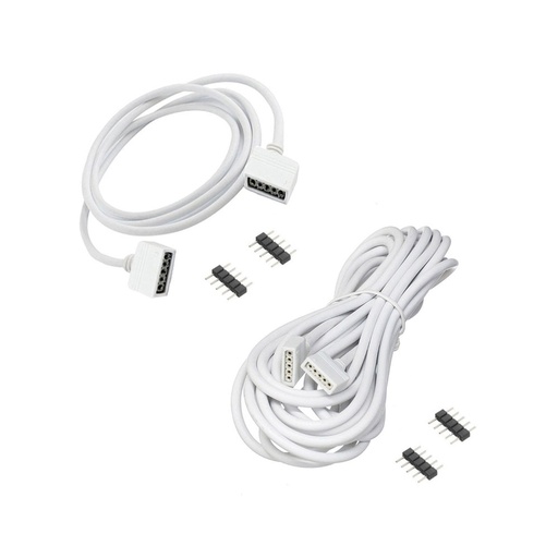 RGB 4PIN LED Strip RGBW 5PIN Extension Cable Cord Wire 10mm Connector Wire for SMD 5050 3528 LED Strip Light