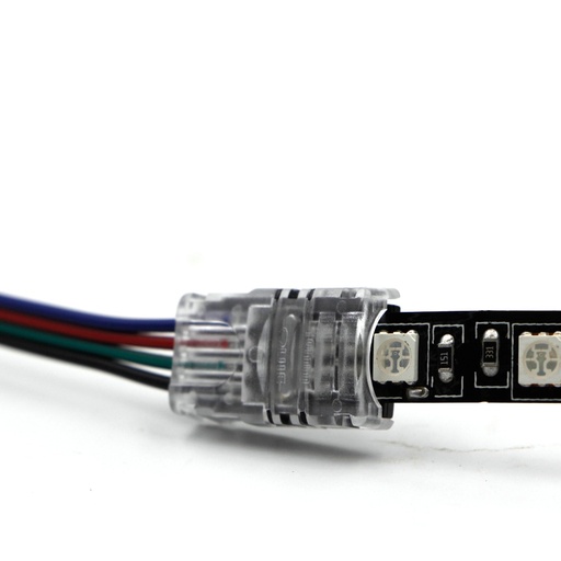 RGB Cable Adapter Clip Connector Wire Strip Connector solderless 2Pin 4Pin Connector for 5050 3528 LED Strip to Wire Use lot(10 pcs)