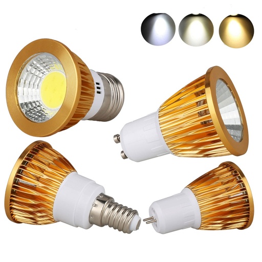9W 12W 15W E27 E14 GU10 MR16 E12 COB LED Bulb Lamp AC85-265V/DC12V LED No Dimmable Spotlight