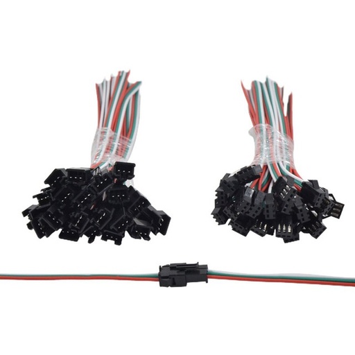 SM Male Female jst Connector 2Pin 3pin 4pin 5pin Wire Cable Pigtail Plug WS2811 WS2812B RGB 5050 5630 Strip Connector 1 Pair