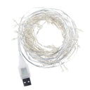USB Powered LED Centipede Firecracker Fairy Light String Sliver Wire 2M