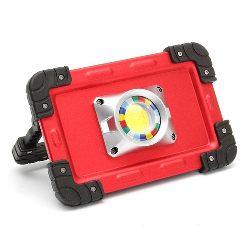 30W Recharge Portable COB LED Floodlight Lithium 18650 Battery USB Charging Outdoor Working Light