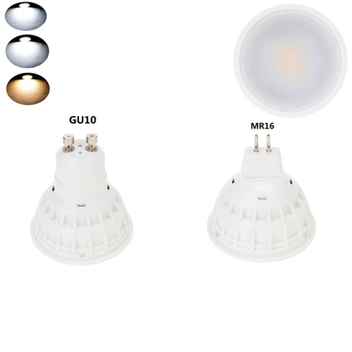 15W GU10 MR16 COB LED Bulb Lamp 110V/220V/DC12V LED Dimmable Spotlight PC Cover