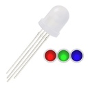 F8 8mm Diffused RGB LED Common Anode Common Cathode Tri-Color Emitting Diodes lot(100 pcs)