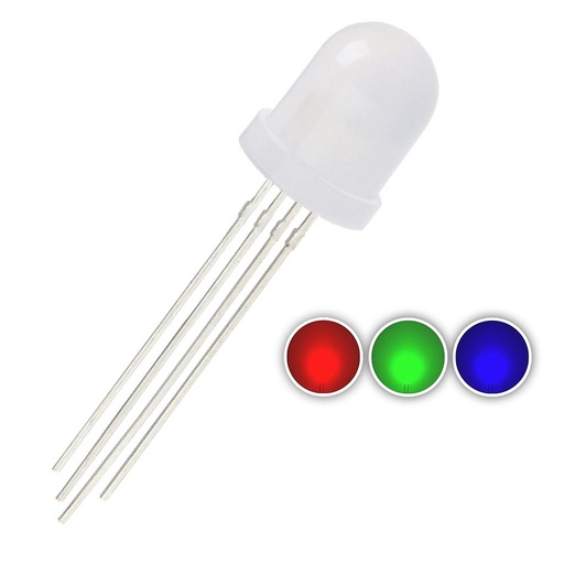 F10 10mm Diffused RGB LED Common Anode Common Cathode Tri-Color Emitting Diodes lot(100 pcs)
