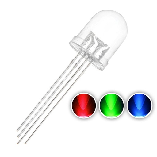 F10 10mm Water Clear RGB LED Common Anode Common Cathode Tri-Color Emitting Diodes lot(100 pcs)