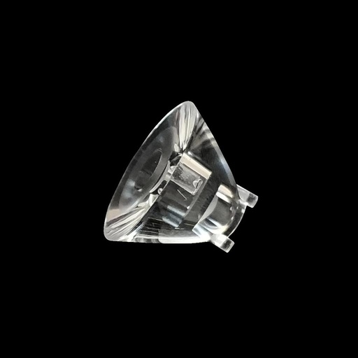 22mm Diameter LED Lens Flat Water Clear Lens With Post For CREE 3535 