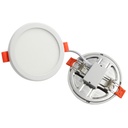 32W 36W 48W AC110-265V 2835 SMD LED Round Panel Light Concealed with Spring