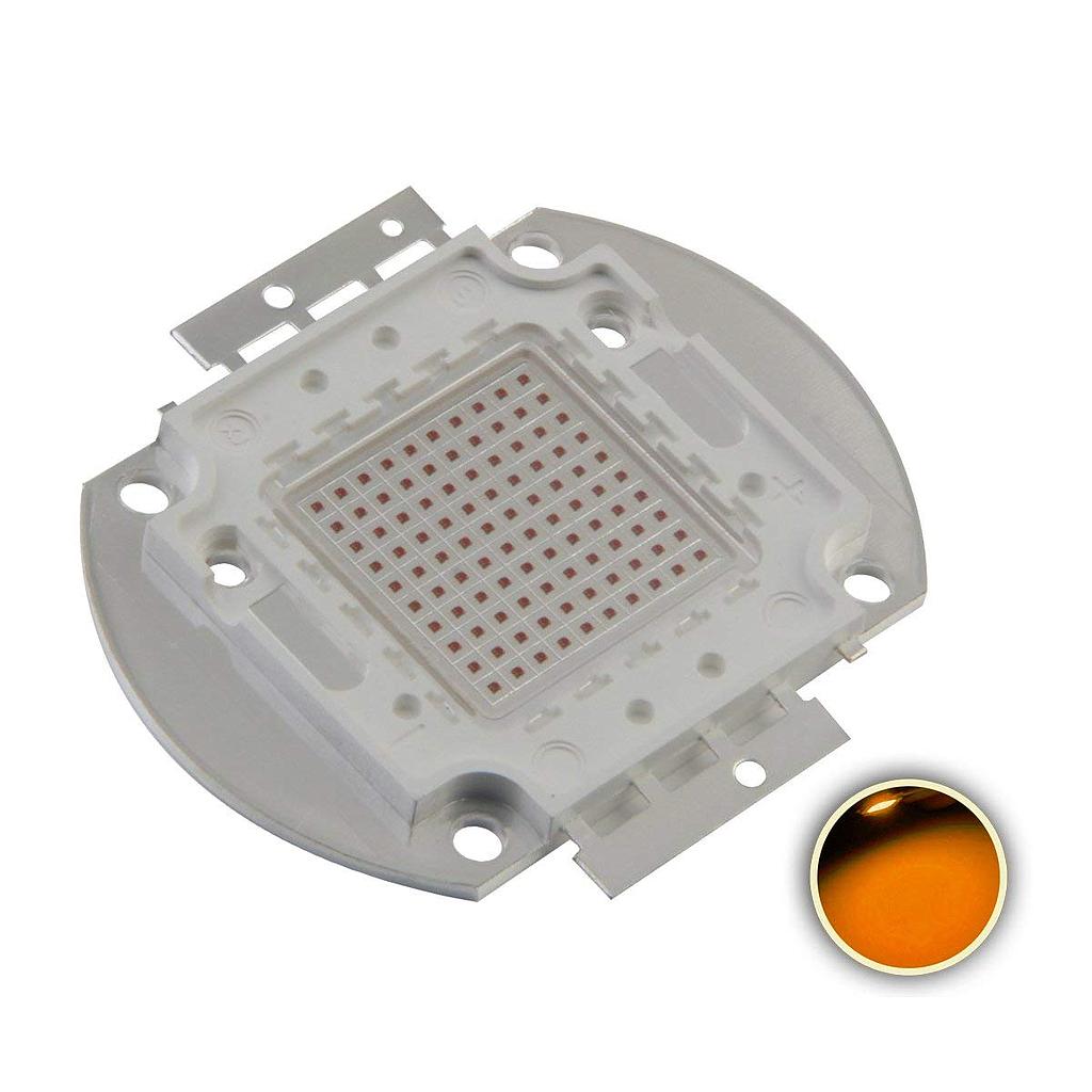 100W High Power LED Emitter Orange/ Amber/ Yellow/ Golden Yellow/ Pink ...