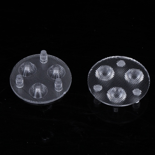 36mm Diameter LED Module Lens 3 LEDs 45° Flat Honeycomb Lens