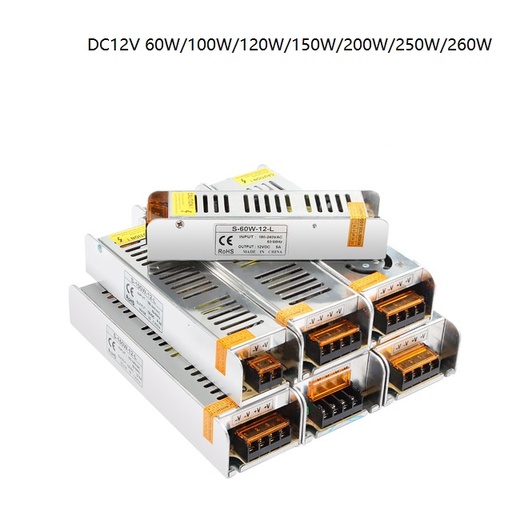 110V-220V to DC12V 60W 100W 120W 200W 250W 360W Ultra-thin Driver Power Supply Adapter Transformer for LED Strip Lights