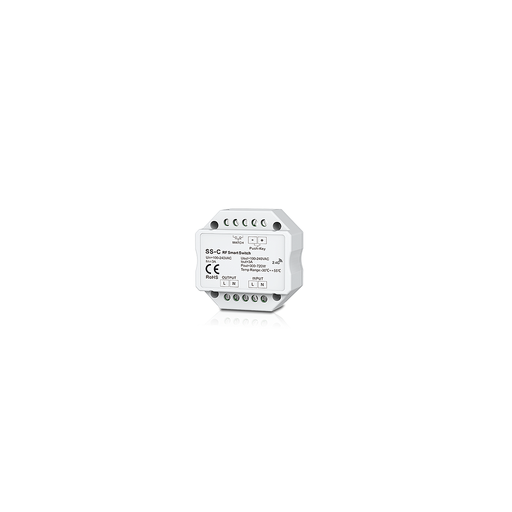 SS-C AC100-240V 3A RF 2.4G Non-dimmable Smart Push Switch with Relay Output for LED Lamp