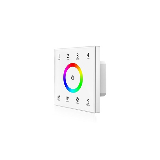 T13 AC85-265V RF2.4G RGB 4 Zones Touch Panel Controller for LED Lamp