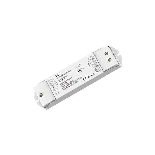 V4 DC12-36V RF2.4G 4 Channel RGB/RGBW/Color Temperature/Dimming PWM CV Controller