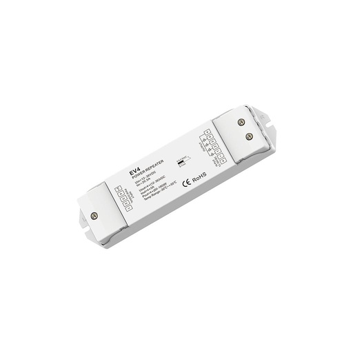 EV4 DC12-36V 4 Channel PWM Constant Voltage RGB/RGBW/Color Temperature/Dimming Power Repeater