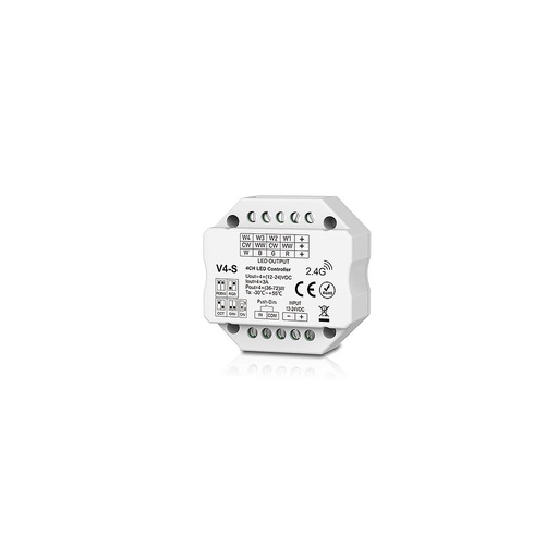 V4-S DC12-24V 4 Channel RGB/RGBW/Color Temperature/ Dimming PWM CV Controller