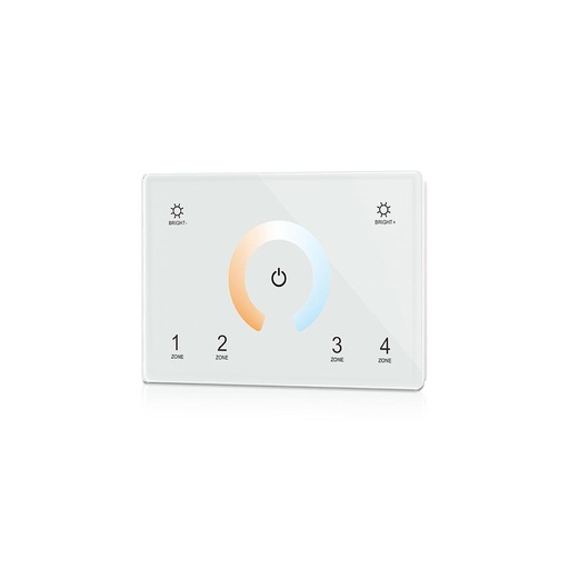 T12(IT) AC85-265V 2.4G 4 Zones Dual Color Color Temperature Touch Panel Controller for LED Lamp