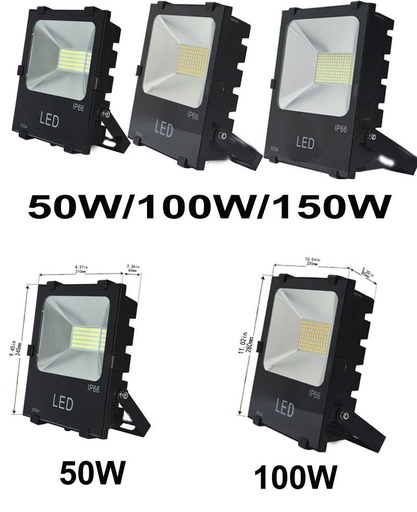 SMD 5054 LED Floodlight 10W 20W 30W 50W 100W 150W 200W 300W Outdoor Lamp AC 85V-268V