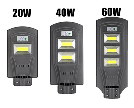20W 40W 60W COB LED Integrated Solar Street Light