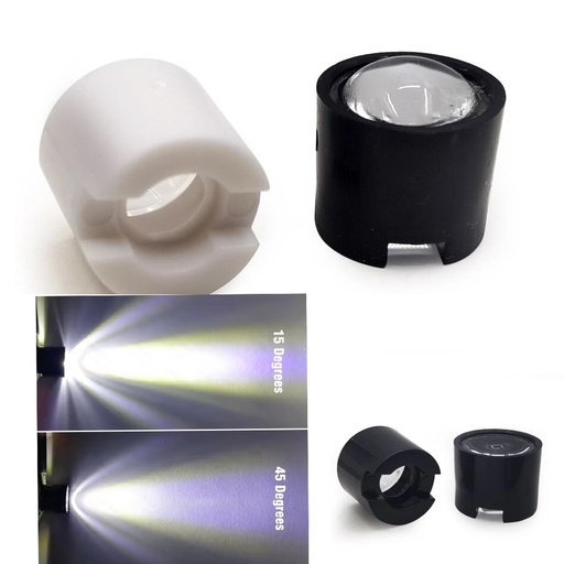 13.5mm 15/45 Degrees High Power Led Lens For 1W 3W 5W High Power Star LED (10pcs pack)
