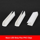 2CM PVC Clips for Single Side Flexible Neon LED Strip lot(10 pcs)
